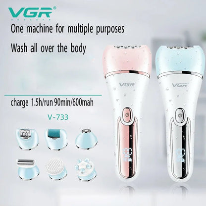 VGR Women's Epilator Shaver Set - Orsham